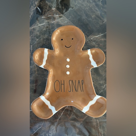 Rae Dunn OH SNAP gingerbread plate - Picture 1 of 1